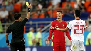 در بازی پرتغال مقابل ایران داور به کارت زرد بسنده کرد! اخراج رونالدو باب میل فیفا نبود!