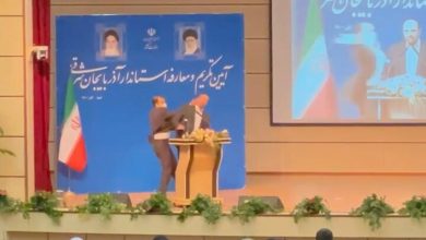 کتک‌کاری عجیب در مراسم معارفه استاندار آذربایجان‌ شرقی!