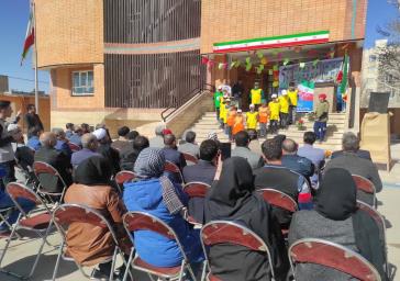 کلنگ زنی و افتتاح مدارس خیرساز در بهارستان