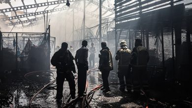 حریق در کارخانه تولید پلاستیک خاتون آباد پاکدشت