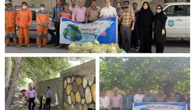 پاکسازی پلاستیک‌های رهاشده همزمان با روز جهانی بدون پلاستیک در شهریار