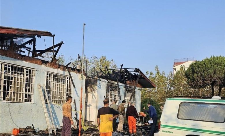 آتش‌سوزی کمپ ترک اعتیاد لنگرود/ ۲۷ کشته و ۱۲ زخمی تاکنون‌