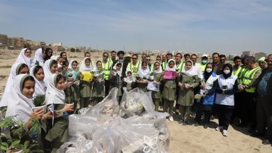 برگزاری پویش نه به پلاستیک در شهرستان بهارستان