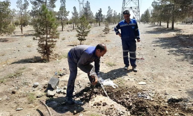 انشعابات غیرمجاز پارکینگ طبقاتی اندیشه جمع آوری شد