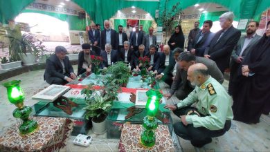 سفر استاندار تهران به پردیس با تجدید میثاق با شهدا آغاز شد