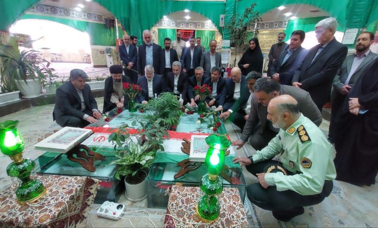 سفر استاندار تهران به پردیس با تجدید میثاق با شهدا آغاز شد