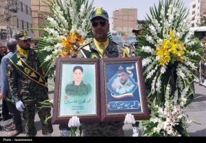 تشییع باشکوه ۲ شهید ناجا در بهارستان میان فریادهای "مرگ بر اسرائیل"