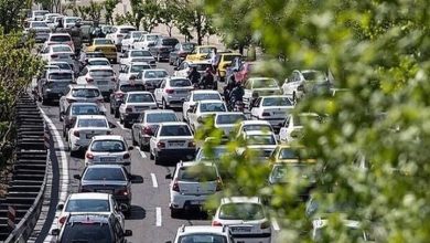 ترافیک سنگین در آزادراه تهران-قم