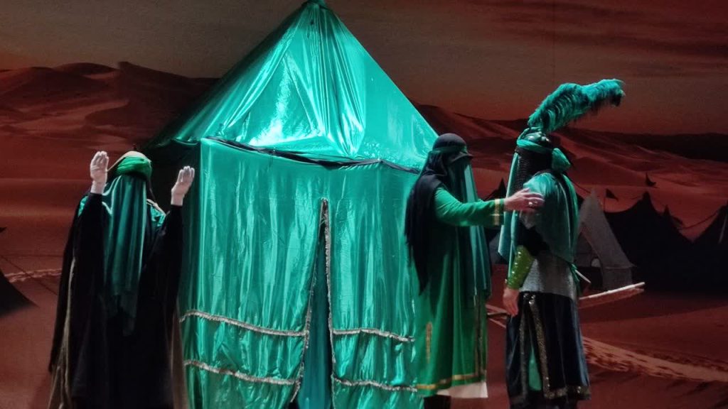 گزارش تصویری| نمایش مذهبی «خورشید کاروان» در وحیدیه برگزار شد