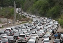 ترافیک سنگین در محورهای چالوس و آزادراه تهران-شمال