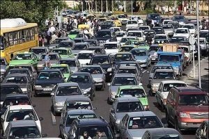 ترافیک سنگین در خروجی آزادراه تهران ـ شمال